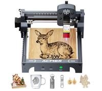 ACMER S1 2.5W Laser Engraving Machine,Class 1 High Precision Laser Cutter & Engraver for DIY Crafts, Small Business & Makers, 130×130mm Work Area, 0.04mm Detail Engraving for Wood Plastic, Leather