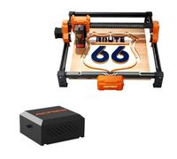 ACMER S2 12W Laser Engraver & Cutter with C4 Air Assist Pump Kit, Class 1 Laser Engraving Machine with Adjustable Airflow for Cleaner Cutting on Wood, Acrylic, Metal, Glass & DIY Crafts