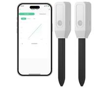 Acmerota 2 Sets Wifi Soil Moisture Sensor Soil Moisture Meter Smart Plant Water Monitor, Soild Hygrometer Sensor for Gardening Accurate Measure, Compatible with Smart Life APP, Alexa & Google Asistant