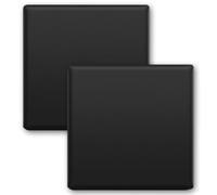 Acmerota 2Pcs Single Blank Plate Adhesive 1 Gang Square Shape Blanking Plate Cover Black Electrical Socket Blanking Plate Single Gang for Electrical Socket Plug Socket Cover Exposed outlets