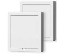 Acmerota 2Pcs Single Blanking Plate with Opening Socket Cover Single Blank Plates Overlay 1 Gang White Blanking Plate for 86 Type Unused sockets, Electrical Shock Protection