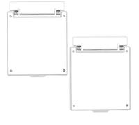 Acmerota 2Pcs Wall Switch Outlet Cover Flat Panel Cover Touch Light Switch Cover WiFi Smart Scene Wall Switch Anti-accidental Touch Cover Central Air Conditioning Panel Protective Cover