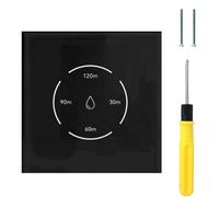 Acmerota 40A Immersion Heater Timer Switch 8000W Smart Water Heater Switches Touch Boiler Manual 4-Gear Timer 30/60/90/120Min Compatible with Alexa Google Home & SmartLife APP Tuya (Black)