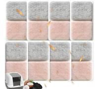 Acmerota 8 Packs Filter Replacement for Catit Airsift Jumbo for Regular for Smartsift Litter Boxes Dual Action Filter Cat Litter Box Filters Pads Replacement Keep Litter Box Fresh Smell