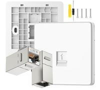 Acmerota CAT6 Gigabit Network Socket Single Port RJ45 Wall Sockets CAT6 Ethernet Faceplate Ethernet RJ45 LAN Cable Faceplate Networking Port with F to F Modular for Ethernet Cable Installation