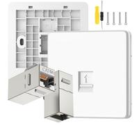 Acmerota CAT6A 10Gigabit Network Socket Single Port RJ45 Wall Sockets CAT6A Ethernet Faceplate Ethernet RJ45 LAN Cable Faceplate Networking Port with F to F Modular for Ethernet Cable Installation