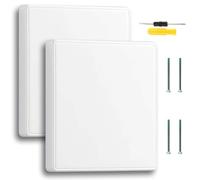 Acmerota Single Blanking Plate Cover Square Shape Blank Socket Single Blanking Plate Wall Hole Cover for Electrical Sockets Back Box White Finish Exposed outlets (White)
