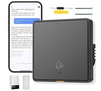 Acmerota Smart Immersion Heater Timer Switch 20A 4000W WIFI Immersion Heater Timer Touch Switch with AI Assistant Power Consumption Statistics Smart Wall Touch Boiler Switches via Smart Life APP,Black