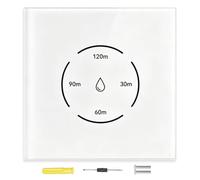 Acmerota Smart Immersion Heater Timer Switch Wifi Smart Immersion Switch 40A 8000W Water Heater Wall Touch Timing Switch Remote Control Compatible for Tuya for Amazon Alexa for Google Assistant