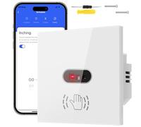 Acmerota Smart Motion Sensor Light Switch Wifi Motion Sensor Hand Wave Switch, 8cm Sensor Switch 10A, Voice Contral Suitable for Bedroom Kitchen Bathroom (Support No-Neutral & Neutral Required)