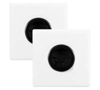 Acmerota Wall Cable Cover White Ø29MM Cable Entry Cover Adhesive Wall Hole Covers Brush Plate Brush Faceplate for Covering Outlets, Receptacles and Tidying Cords for Cables 2Pcs