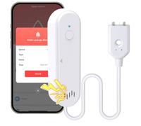 Acmerota WiFi Water Sensor Smart Water Leak Detector 100dB Alerts Intelligent Overflow Flood Leakage Alerts No Hub Required, Real-Time Notifications, for Home, with 1m (3.28ft) Sensing Cable