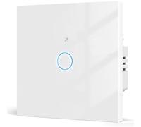 Acmerota ZigBee Smart Wall Light Switch Smart Touch Switch 12A Light Switches Works with Alexa/Google Home, Remote Control Smart Scheduled Switch, Neutral Wire Deeded+No Neutral, 1 Gang, White