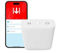 Acmerota Zigbee Vibration Sensor Wireless Mini Glass Break Detector Vibration Tilt Drop 3 IN 1, Window Alarm Vibration Sensor,IP67 Waterproof Adjustable Sensitivity, Tuya Zigbee Connection