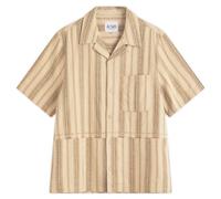 ACMH by Magic Castles Men's Friction Stripe Vacation Shirt Beige