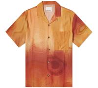 ACMH by Magic Castles Men's Wave Vacation Shirt Sand Swirls Print
