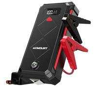 Acmount 5000A Jump Starter Power Pack, Portable Car Battery Booster Jump Starter for up to 10L Gas / 8L Diesel & Hybrid Engines, 12V Car Starter Power Bank with Jump leads, Safety Hammer, LED Light