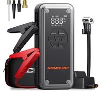 Acmount 5000A Jump Starter Power Pack with Air Compressor 150PSI, Car Battery Booster Jump Starter (Up to 10L Gas/8L Diesel), Car Starter Power Bank with Leads, Emergency LED Light