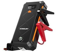 Acmount 7000A Jump Starter Power Pack, Lithium Car Battery Booster Jump Starter for up to 12L Gas/10L/Hybrid Diesel Engine, 12V Portable Power Bank with Jump leads/Safety Hammer/Emergency Light