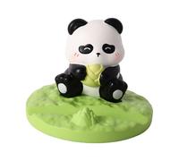 ACMYCH Cute Panda Phone Holder Stand, Portable Cell Phone Stand, Resin Panda Figurines, Phone Bracket for Home Office Desk Decor (Panda eats Bamboo Shoots)