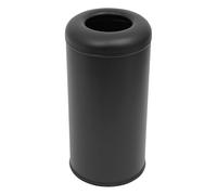 ACNAO 58.6L/15.48Gal Cylindrical Trash Can, Commercial Rubbish Bin with Removable Barrel with Handles, Open-Top Stainless Steel Waste Container for Home, Commercial (Black)