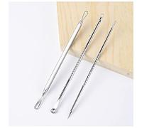Acne Needle 3pcs/Set Blackhead Remover Acne Blackhead Vacuum Comedone Blemish Extractor Pimple Needles Removal Tool Spoon for Face Acne Needle Set