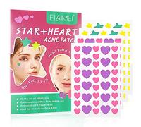 Acne Patches, 156PCS Dots for Spots Pimple Patches, Star and Heart Patch Translucent Hydrocolloid Pimple Patch Spot Treatment Stickers for Face and Body, Can Reduces Swelling & Infammation