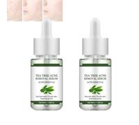 Acne Removing Facial Serum, Tea Tree Clear Skin Serum Acne, Natural Acnes Repair Serum, Non-Sticky & Lightweight, for Soothing, Calming, and Balancing, 30ml (2pcs)