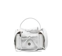 Acne Studios logo-pendant leather mini bag - Grey One Size