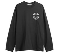 Acne Studios Men's Button Logo Long Sleeve T-Shirt Black Small