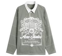 Acne Studios Men's Erber U Venice Logo Rugby Shirt Vintage Green