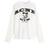 Acne Studios Men's Exford U Long Sleeve Gym Bro Layered Tee Dusty White