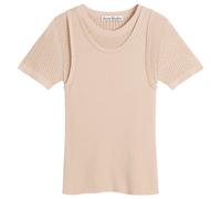 Acne Studios Women's Kred Thin Ribs Layered T-Shirt Beige