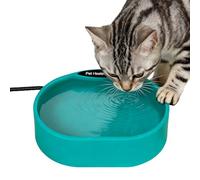ACNMGDF Heated Dog Bowl for Outdoor Use, Chew Resistant Power Cord & Waterproof Design, 125OZ Smart Thermal Dish Provides Warm Water for Cats Chicken Duck in Freezing Winter green