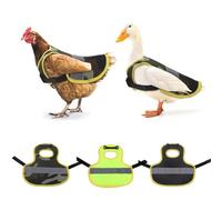 ACNMGDF Hen Chicken Saddle Waterproof Printed Chicken Vest Coat Poultry Back Feather Protection Adjustable Straps for Medium Large Hens Duck Geese 2PCS Pet Vest with Reflective Band green