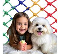 ACNMGDF High-Strength Climbing Net Polyester Rope Nets for Protecting Playground Treehouse Stairs, Balcony Railings Kids and Pets Cargo Boat Safety Lifeline Netting Width:49.2ft(15m)