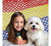 ACNMGDF Multicolor Safety Rope Net for Kids, Exterior Guardrail Nets for Stair Balcony, Fence Protective Netting, Outdoor Terrace Decoration Grid Net Width:65.6ft(20m)