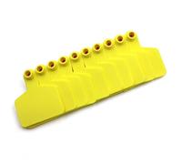 ACNMGDF TPU Blank Ear Tags Cattle Cow Identification - Large Livestock Ear Tags for Hogs Pigs Sheep Goats Horses Calves Customized Animal Tags yellow 100 pieces