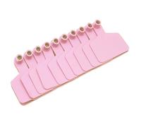 ACNMGDF TPU Blank Ear Tags Cattle Cow Identification - Large Livestock Ear Tags for Hogs Pigs Sheep Goats Horses Calves Customized Animal Tags pink 100 pieces