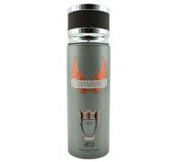 Aco Perfumes Invasion Perfumed Body Spray 200ML for Mens - Inspired by Invictus - Fresh & Masculine Fragrance with Long-Lasting Scent, Grey Bottle with Wings Design