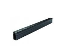 ACO Threshold 1mtr Plastic Slimline Channel Drain & Silver or Black Grate - A15