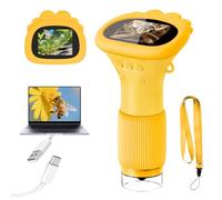 Acoath Microscope for Kids, 1000X Handheld Digital Miniscope with 2.0" Screen, Portable Pocket Little Scientist Childrens Microscope Toys Christmas Gifts Ideas for Age 4-12