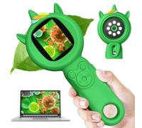 Acoath Microscope for Kids, Auto-Focus Handheld Digital Microscopes with 2.0" Screen, 8 LEDs Rechargeable Pocket Mini Microscope Christmas Gifts Educational Science Toys for Ages 5 6 7 8 9 10 11 12