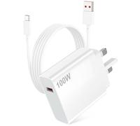 ACOCOBUY 100W Fast Charger with 6A USB C Cable 1M for Xiaomi 17/POCO X8 Pro
