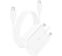 ACOCOBUY 60W Fast Charger w/USB C to C Cable 1m for Samsung S26 Ultra White