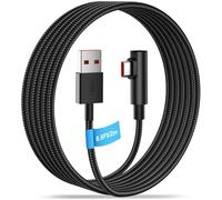 ACOCOBUY 6A Braided 2m USB C Cable 100W Right Angle for XiaoMi 17/POCO X8