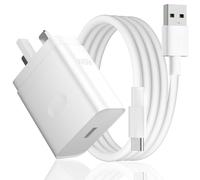 ACOCOBUY for OPPO SUPER VOOC 65W Power Adapter, Super vooc Charger USB Plug Type-A Wall Charger VOOC Fast Charge w/1m USB C Cable for Oppo Find X5 Lite X3 Neo X2 Pro A80 A40 Reno 14F 13F 12 FS 11F 7 6