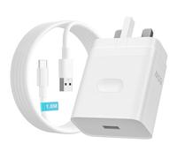 ACOCOBUY for OPPO SUPER VOOC 65W Power Adapter, Super vooc Charger USB Plug Type-A Wall Charger VOOC Fast Charge w/1.8m USB C Cable for Oppo Find X5 Lite X3 Neo X2 Pro A80 A40 A78 Reno 14 F 13F 12FS 7