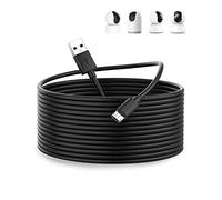 ACOCOBUY Micro USB Power Cable 10M, Extension Cable for Security Cameras | For XiaoMi 360° Home Security Camera 2K Pro, for Mi Smart Camera C300 C200, USB A to Micro Long Charging Cable Wire, Black