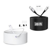 ACOCOBUY USB C Power Cable 10M + USB C Charger Cable 6m/20ft for XiaoMi Security Camera